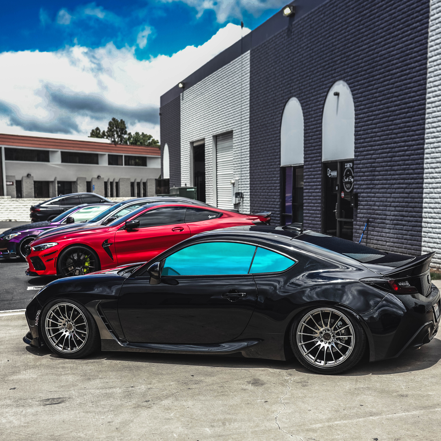 Teal Chrome Mirror Tint